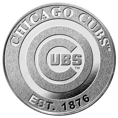 A picture of a Rond d’argent de 1 oz des Cubs de Chicago